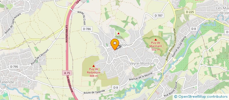 localisation de l'entreprise SCI MONTAGNON  VEYRE-MONTON