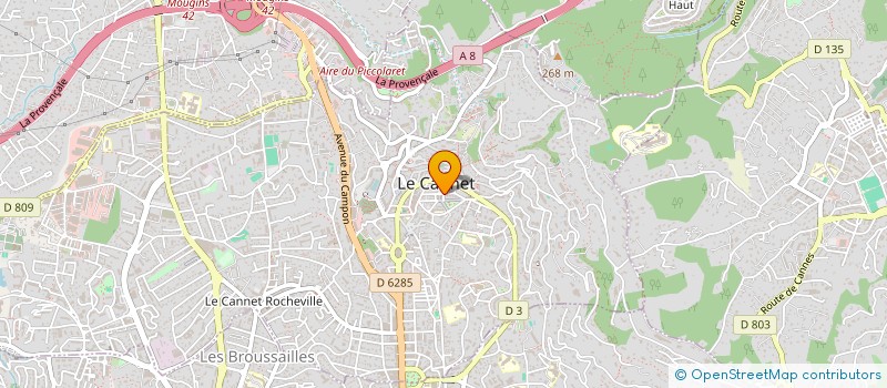 localisation de l'entreprise SCI MONTAGU à LE CANNET