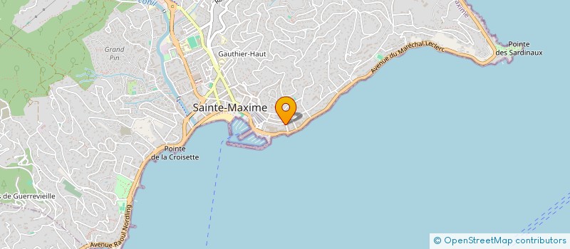 localisation de l'entreprise SCI MONTAGUILLAUME à SAINTE-MAXIME