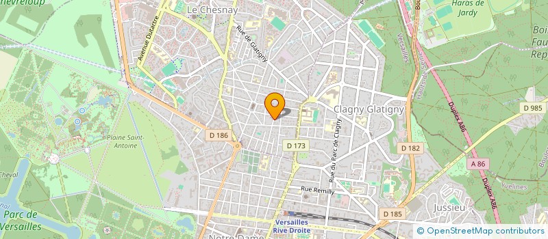 localisation de l'entreprise SCI MONTAIGNAC 79  LE CHESNAY-ROCQUENCOURT