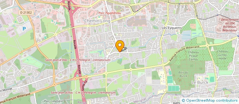 localisation de l'entreprise SCI MONTAIGNE 17  MERIGNAC