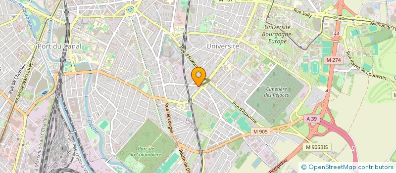 localisation de l'entreprise SCI MONTAIGNE à DIJON