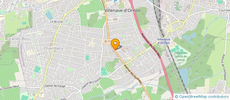 localisation de l'entreprise SCI MONTAIGNE  AUDENGE