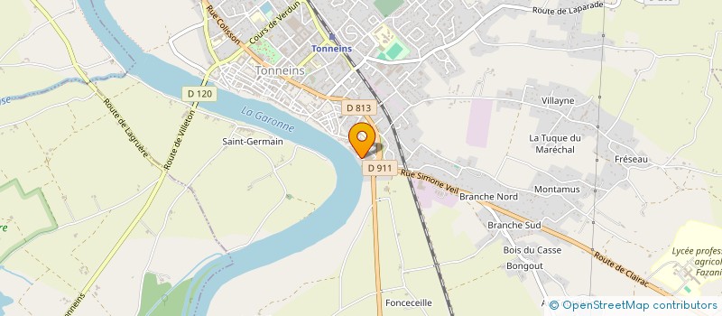 localisation de l'entreprise SCI MONTAIGNE  TONNEINS