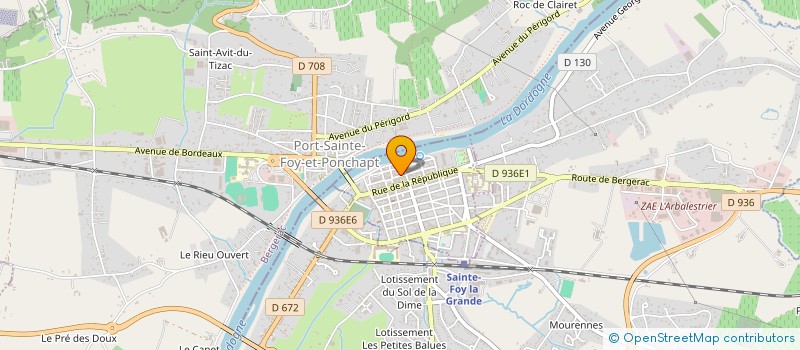 localisation de l'entreprise SCI MONTAIGNE  SAINTE-FOY-LA-GRANDE