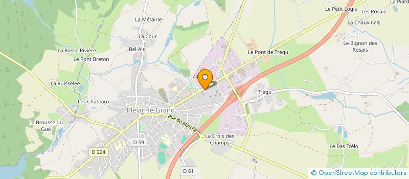 localisation de l'entreprise SCI MONTAIGNE-IMMO  PLELAN-LE-GRAND