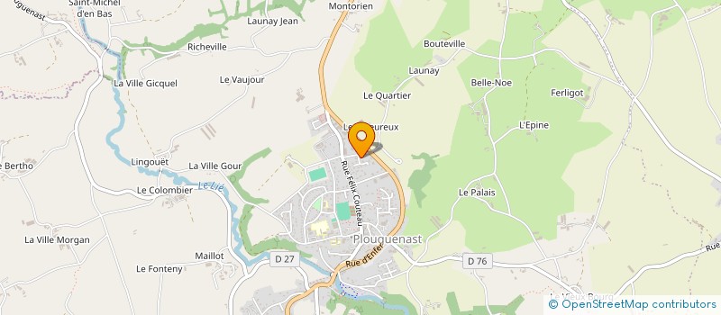localisation de l'entreprise SCI MONTAIGNE-RENNES  PLOUGUENAST-LANGAST