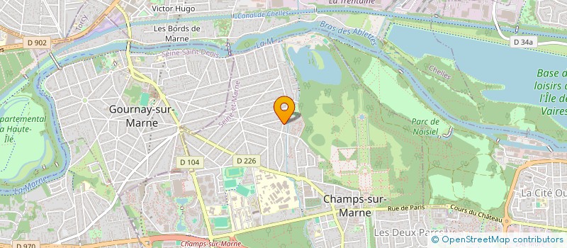 localisation de l'entreprise SCI MONTAIGNE SAINT VINCENT  CHAMPS-SUR-MARNE