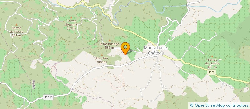 localisation de l'entreprise SCI MONTALBA LES ORGUES  MONTALBA-LE-CHATEAU