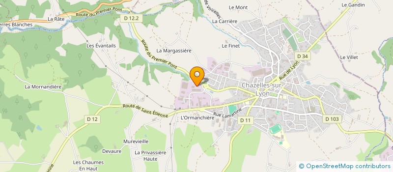 localisation de l'entreprise SCI MONTALIER  CHAZELLES-SUR-LYON