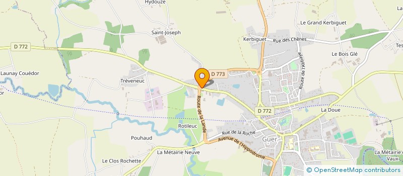 localisation de l'entreprise SCI MONTAMER  GUER