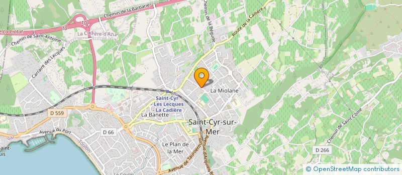 localisation de l'entreprise SCI MONTANA à SAINT-CYR-SUR-MER