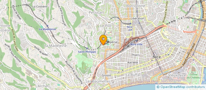 localisation de l'entreprise SCI MONTANA à NICE