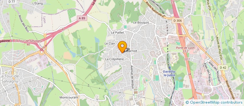 localisation de l'entreprise SCI MONTANA  DARDILLY