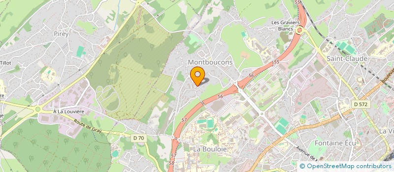 localisation de l'entreprise SCI MONTANA à BESANCON