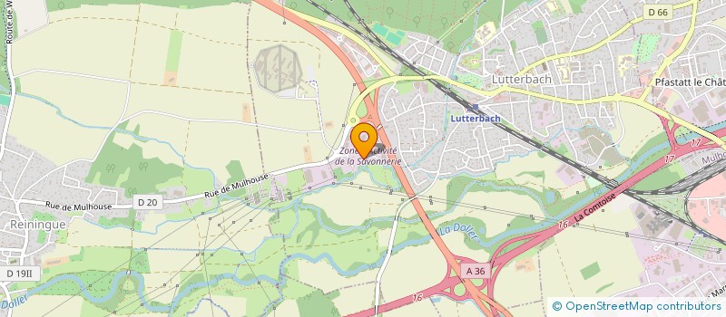 localisation de l'entreprise SCI MONTANARO  LUTTERBACH