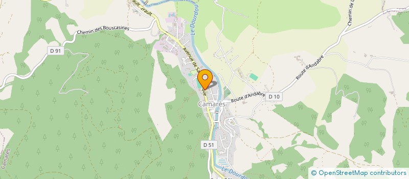 localisation de l'entreprise SCI MONTANE RANDON  CAMARES