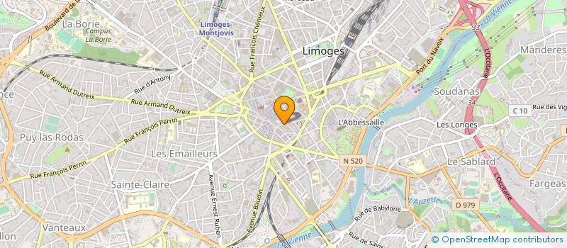 localisation de l'entreprise SCI MONTANT MANIGNE à LIMOGES