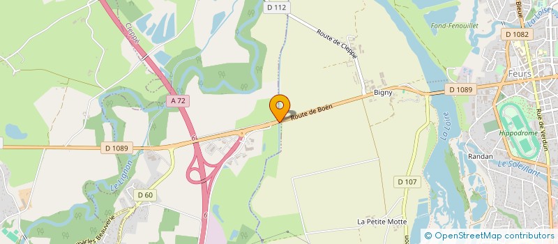 localisation de l'entreprise SCI MONTAPIED  FEURS