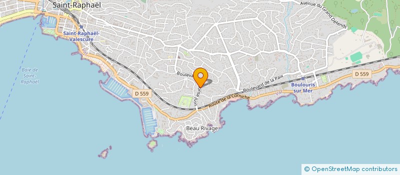 localisation de l'entreprise SCI MONTARVI  SAINT-RAPHAEL