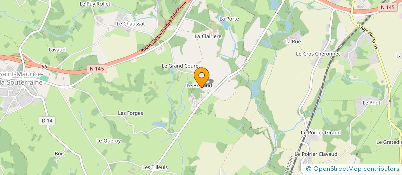 localisation de l'entreprise SCI MONTAUDON BOUSSERESSE à SAINT-MAURICE-LA-SOUTERRAINE