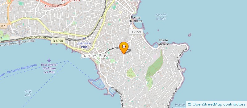 localisation de l'entreprise SCI MONTAURON à ANTIBES