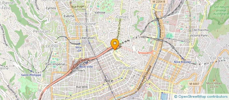 localisation de l'entreprise SCI MONTAUROUX RETRAITE à NICE