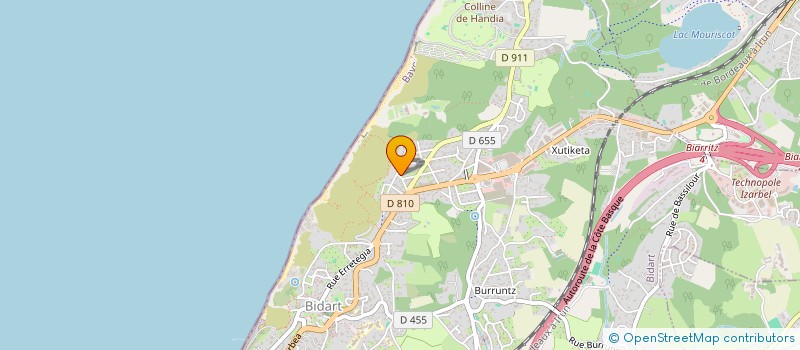 localisation de l'entreprise SCI MONTAURY à BIDART