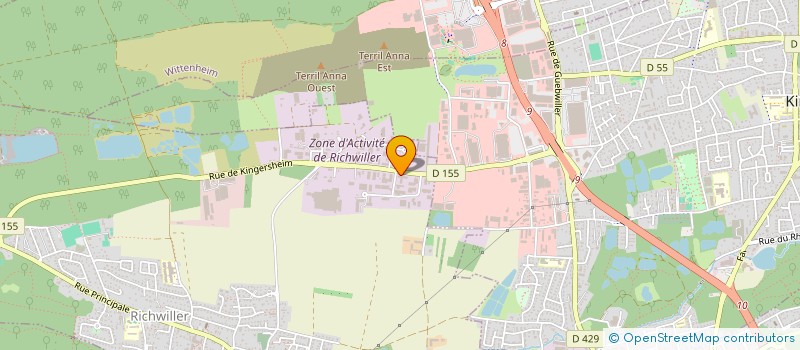 localisation de l'entreprise SCI MONTBE  RICHWILLER