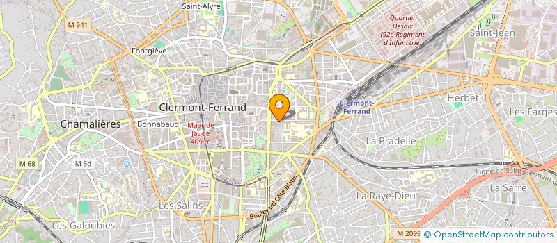 localisation de l'entreprise SCI MONTBEL  CLERMONT-FERRAND