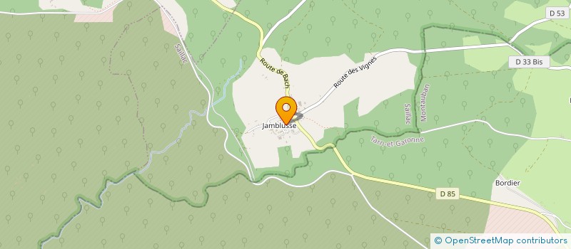 localisation de l'entreprise SCI MONTBLANC-LAVILLE  SAILLAC