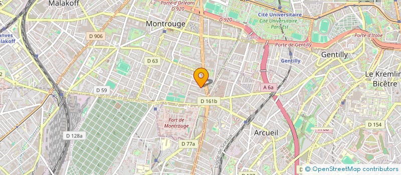 localisation de l'entreprise SCI MONTBLEU  MONTROUGE