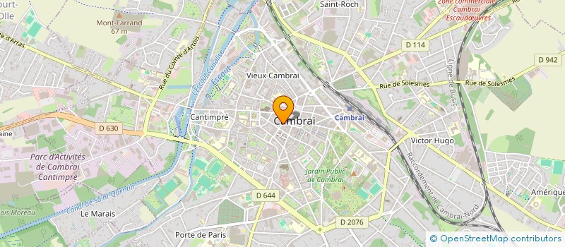 localisation de l'entreprise SCI MONTBOTOUR à CAMBRAI