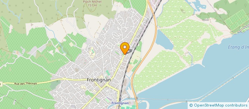 localisation de l'entreprise SCI MONTCALM à FRONTIGNAN