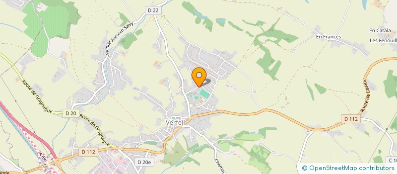 localisation de l'entreprise SCI MONTCASTEL SANTE  VERFEIL