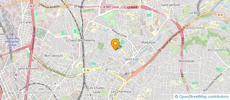 localisation de l'entreprise SCI MONTCAULT  MARSEILLE