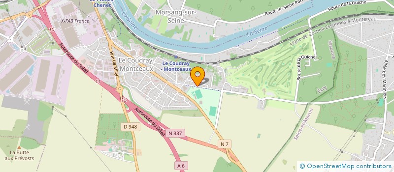 localisation de l'entreprise SCI MONTCEAUX  LE COUDRAY-MONTCEAUX