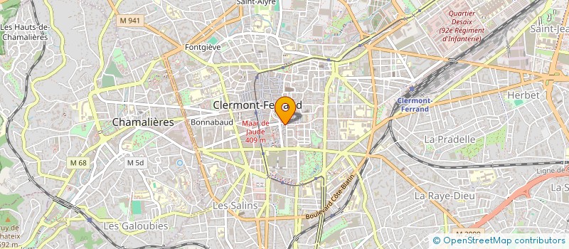 localisation de l'entreprise SCI MONTCHANY  CLERMONT-FERRAND