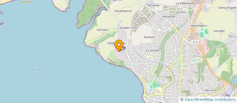 localisation de l'entreprise SCI MONTCLAR  CONCARNEAU