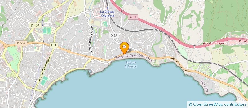 localisation de l'entreprise SCI MONTE CRISTO  LA CIOTAT