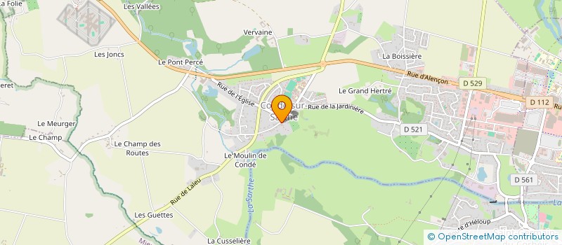 localisation de l'entreprise SCI MONTE CRISTO à CONDE-SUR-SARTHE