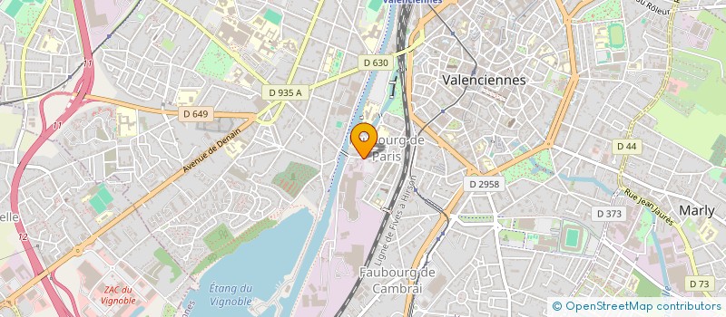 localisation de l'entreprise SCI MONTE CRISTO  VALENCIENNES