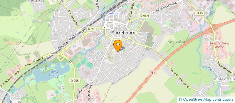 localisation de l'entreprise SCI MONTE PELMO à SARREBOURG