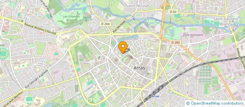 localisation de l'entreprise SCI MONTEBELEAU à ARRAS