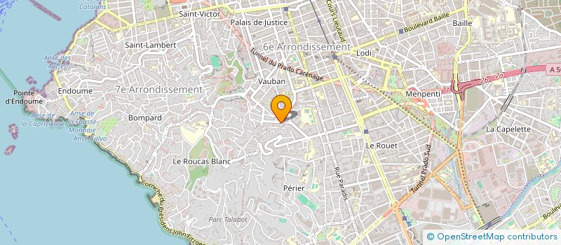 localisation de l'entreprise SCI MONTEBELLO à MARSEILLE