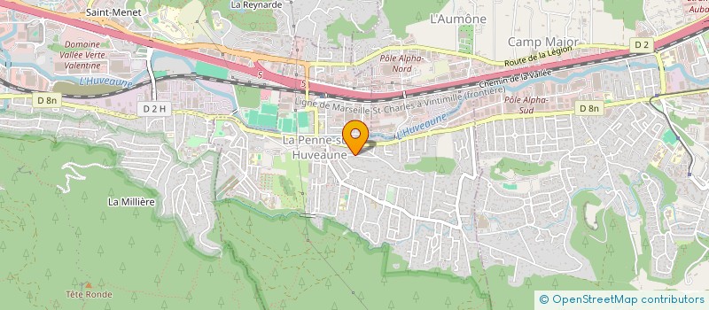 localisation de l'entreprise SCI MONTEE CARRIERE  LA PENNE-SUR-HUVEAUNE