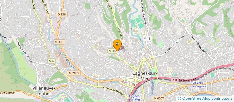 localisation de l'entreprise SCI MONTEE DE FRANCE à CAGNES-SUR-MER