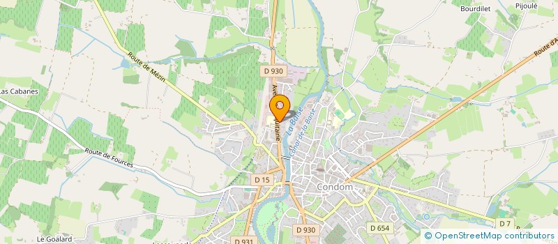 localisation de l'entreprise SCI MONTEIL ASSOCIES  CONDOM