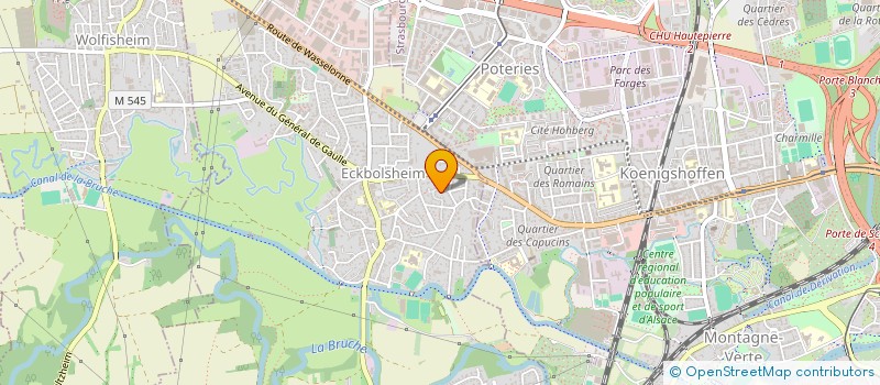 localisation de l'entreprise SCI MONTEILLET OBERHAUSER  ECKBOLSHEIM