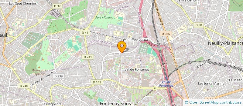 localisation de l'entreprise SCI MONTEIRO à FONTENAY-SOUS-BOIS